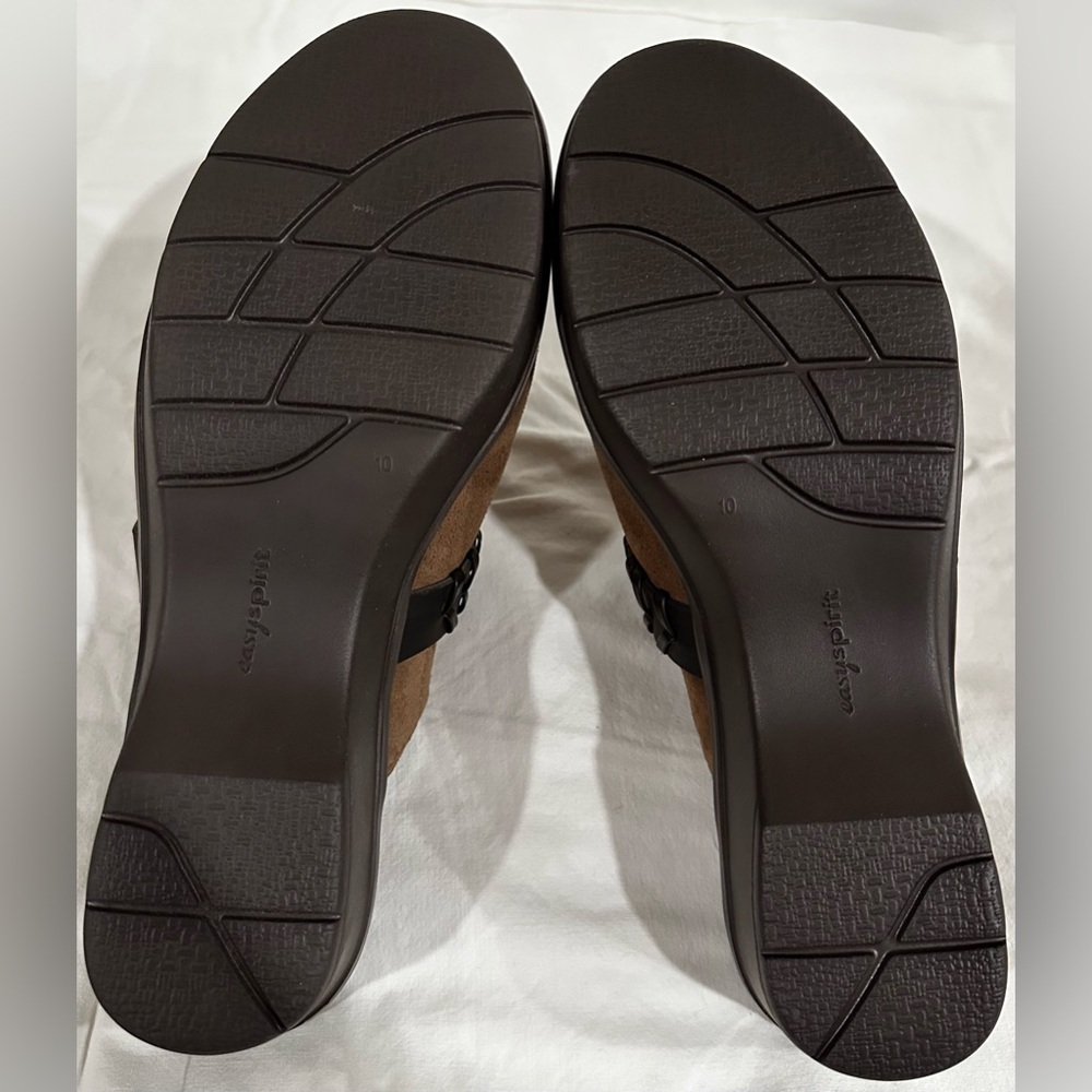 New! Easy Spirit Pierson Brown Mules for Women Size 10 Wide - Picture 5 of 9